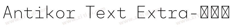 Antikor Text Extra字体转换